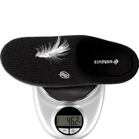 🐇 NWOT Men's Black Corduroy Memory Foam Lightweight House Slippers - XL (13-14) - Picture 5 of 6